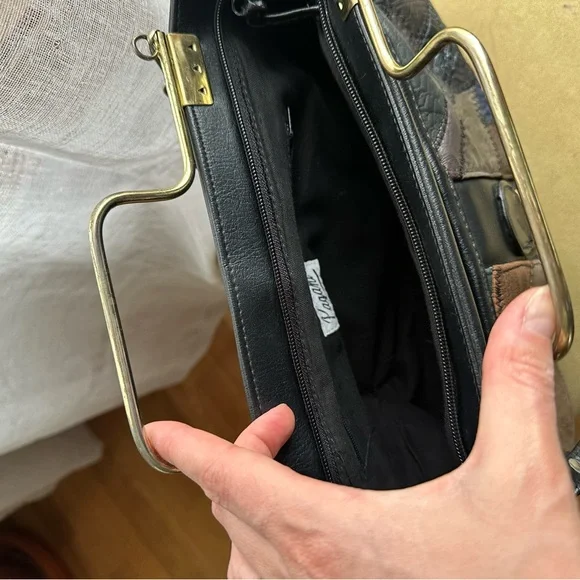 Patchwork Leather Handbag - Picture 8 of 12